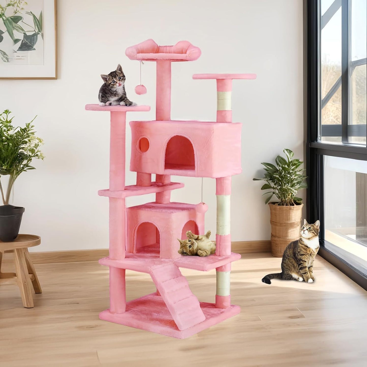 Certifiedcatlover 54" Cat Tree tower