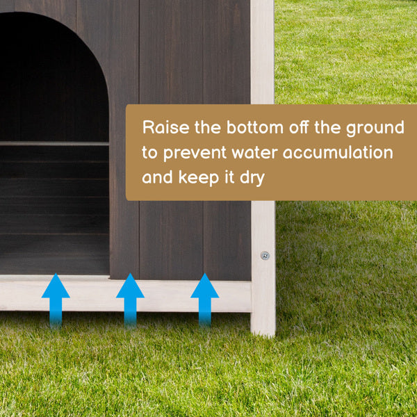 Certifiedcatlover 72x56x65cm 2-storey Cat House With Ladder