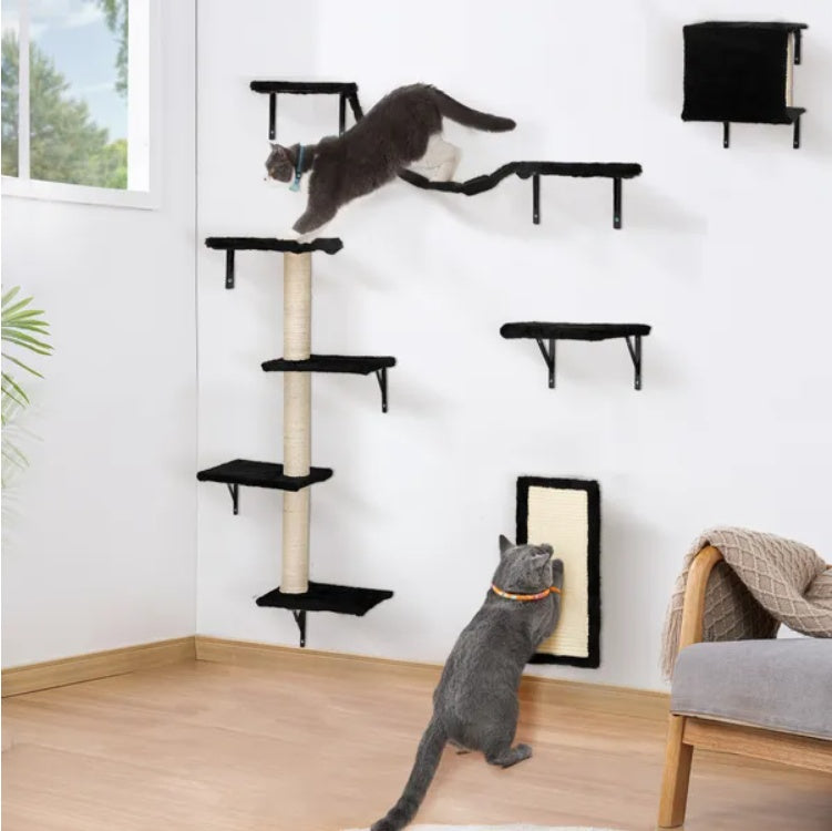 Certifiedcatlover 5 Pcs Wall Mounted Cat Climber Set