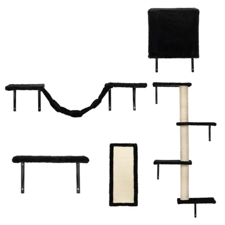Certifiedcatlover 5 Pcs Wall Mounted Cat Climber Set