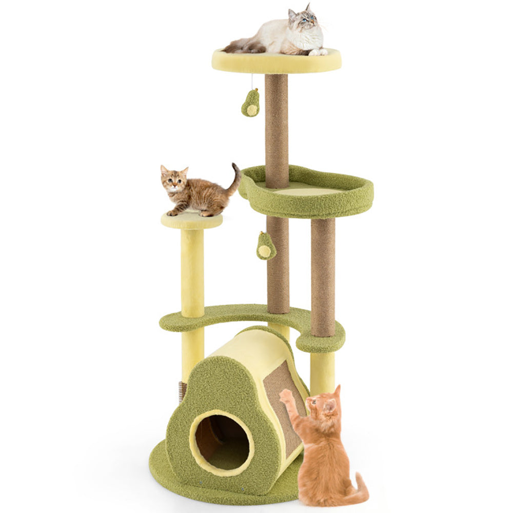 Certifiedcatlover Avocado Cat Tower Condo