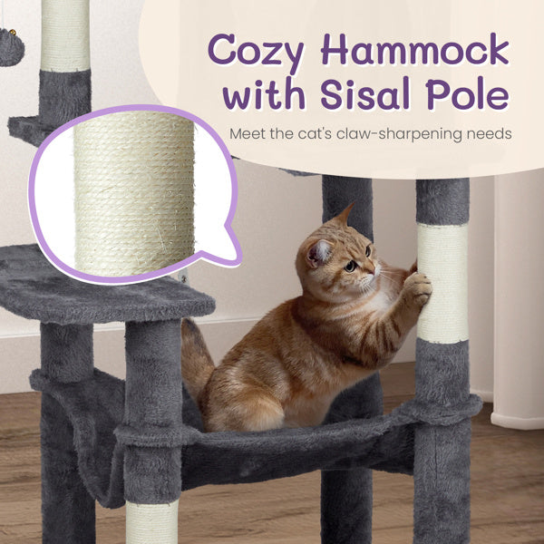 Certifiedcatlover 57" Cat Tree Tower