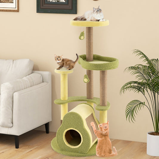 Certifiedcatlover  Avocado Cat Tower Condo